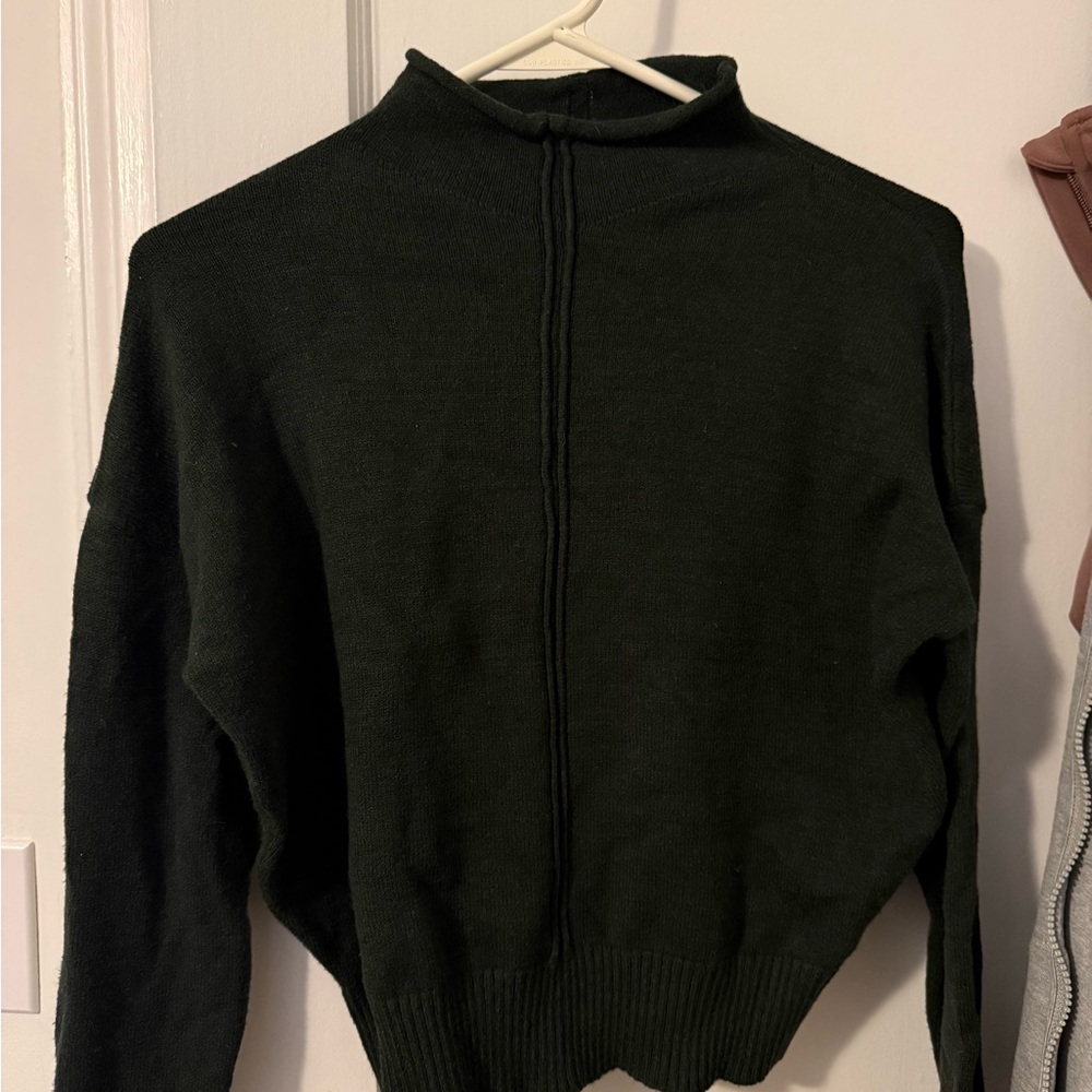 Who What Wear Forest Green Turtleneck Sweater